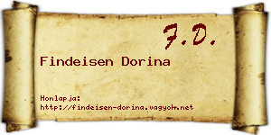 Findeisen Dorina névjegykártya