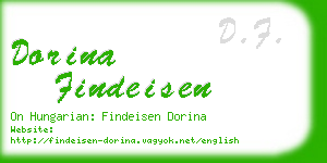 dorina findeisen business card